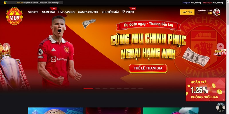 Hướng dẫn đăng ký MU9 chi tiết cho người mới nhập môn 1 Truy Cập Trang Chủ Mu9 Bằng Đường Dẫn Chính Thức Hoặc Mở Ứng Dụng